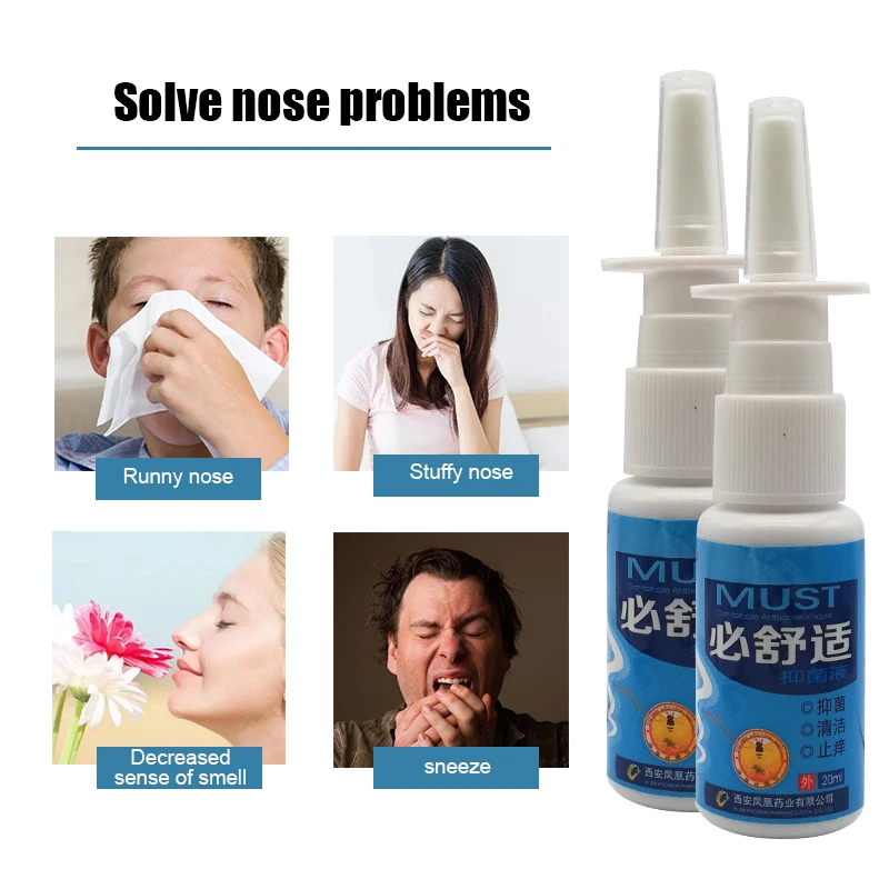 20ML Bi comfort nasal spray antibacterial liquid cleans, relieves itching, antibacterial, relieves rhinitis and sinusitis 
20ML Bi comfort nasal spray antibacterial liquid cleans, relieves itching, antibacterial, relieves rhinitis and sinusitis