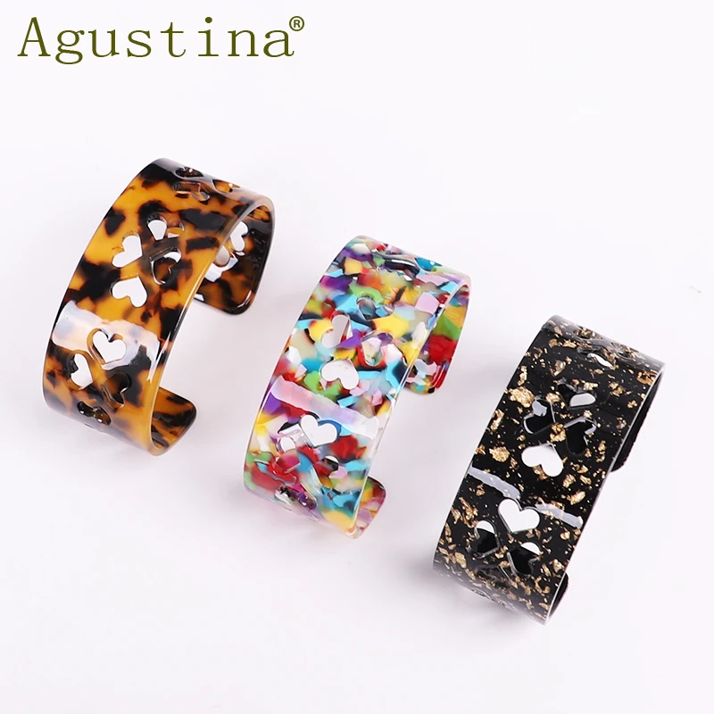 New Acrylic heart Hollow out Bracelets Bangle For Women Elegant gift Bohemian Resin Cuff Wave Bracelet Party Jewelry wholesale
New Acrylic heart Hollow out Bracelets Bangle For Women Elegant gift Bohemian Resin Cuff Wave Bracelet Party Jewelry wholesale