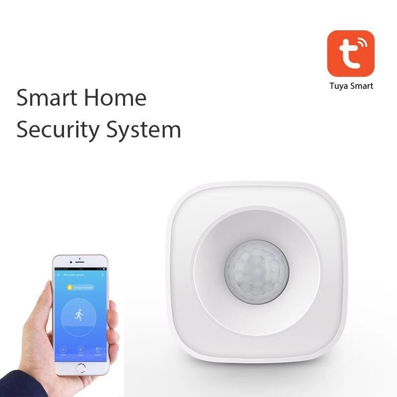 Tuya Smart WiFi PIR Detector Human Body Sensor Detector Home Alarm System Smart Motion Sensor Compatible with Tuya Smart APP
Tuya Smart WiFi PIR Detector Human Body Sensor Detector Home Alarm System Smart Motion Sensor Compatible with Tuya Smart APP