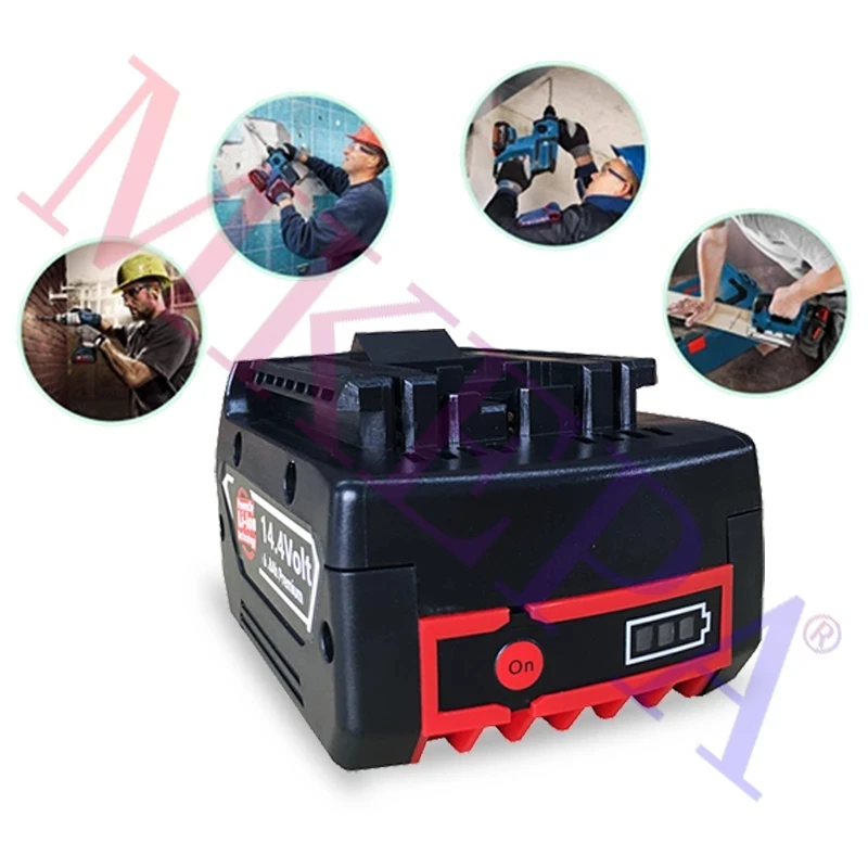 New14.4V 4800mAh Rechargeable Li-ion Battery Cell Pack for BOSCH Cordless Electric Drill Screwdriver BAT607,BAT607G,BAT614G
New14.4V 4800mAh Rechargeable Li-ion Battery Cell Pack for BOSCH Cordless Electric Drill Screwdriver BAT607,BAT607G,BAT614G
