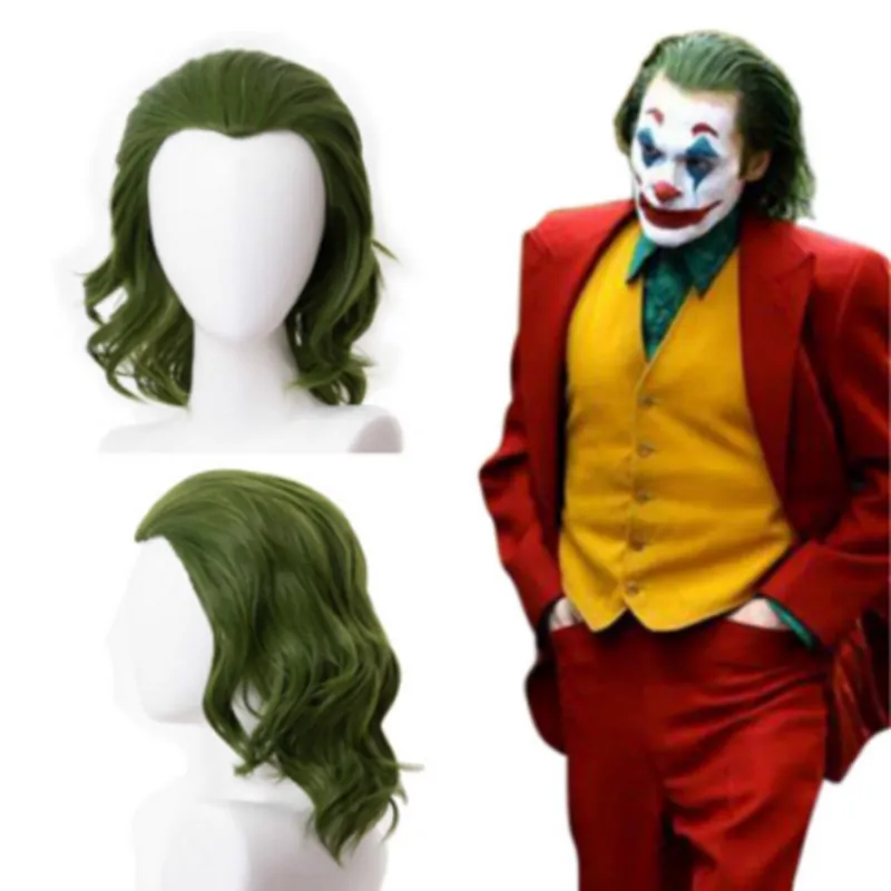 Fast delivery Gift Joker Cosplay Wig Arthur Fleck Joker Wig Curly Green Synthetic Hair Horror Scary Clown Cosplay Prop for Hal
Fast delivery Gift Joker Cosplay Wig Arthur Fleck Joker Wig Curly Green Synthetic Hair Horror Scary Clown Cosplay Prop for Hal