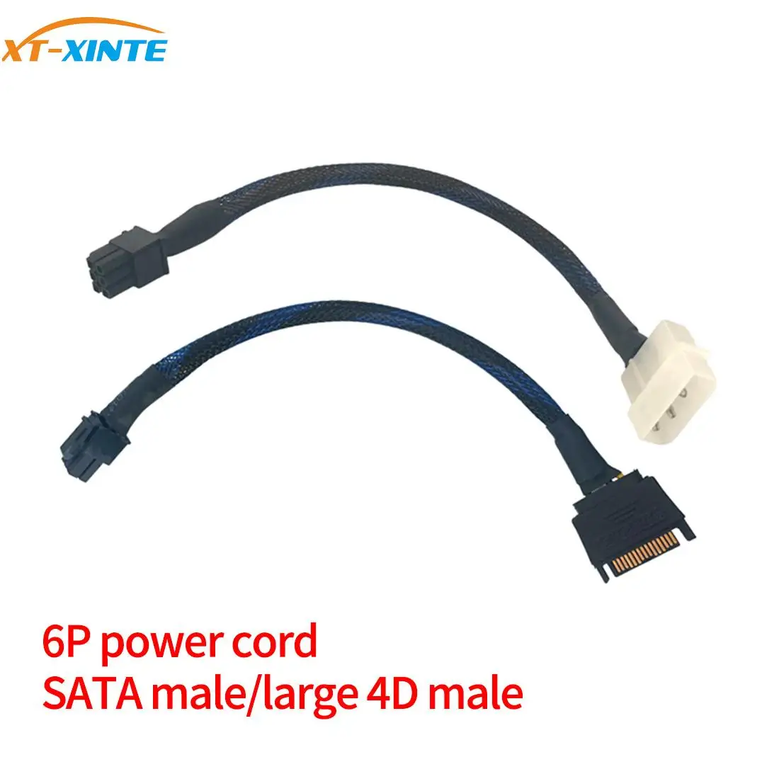 Адаптер SATA папа-6 контактов переходник с 4D на 6 папа PCI Express источник питания для