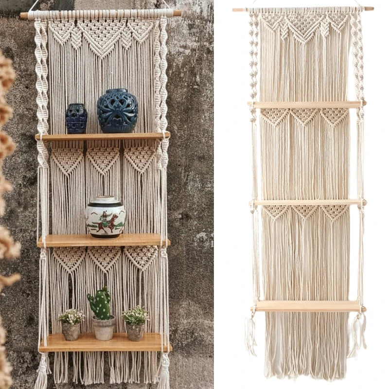 Nordic Bohemian Long Tassel Tapestry Storage Rack Hand-woven Mural Wall Hanging Decorative Crafts for Living Room Decor
Nordic Bohemian Long Tassel Tapestry Storage Rack Hand-woven Mural Wall Hanging Decorative Crafts for Living Room Decor