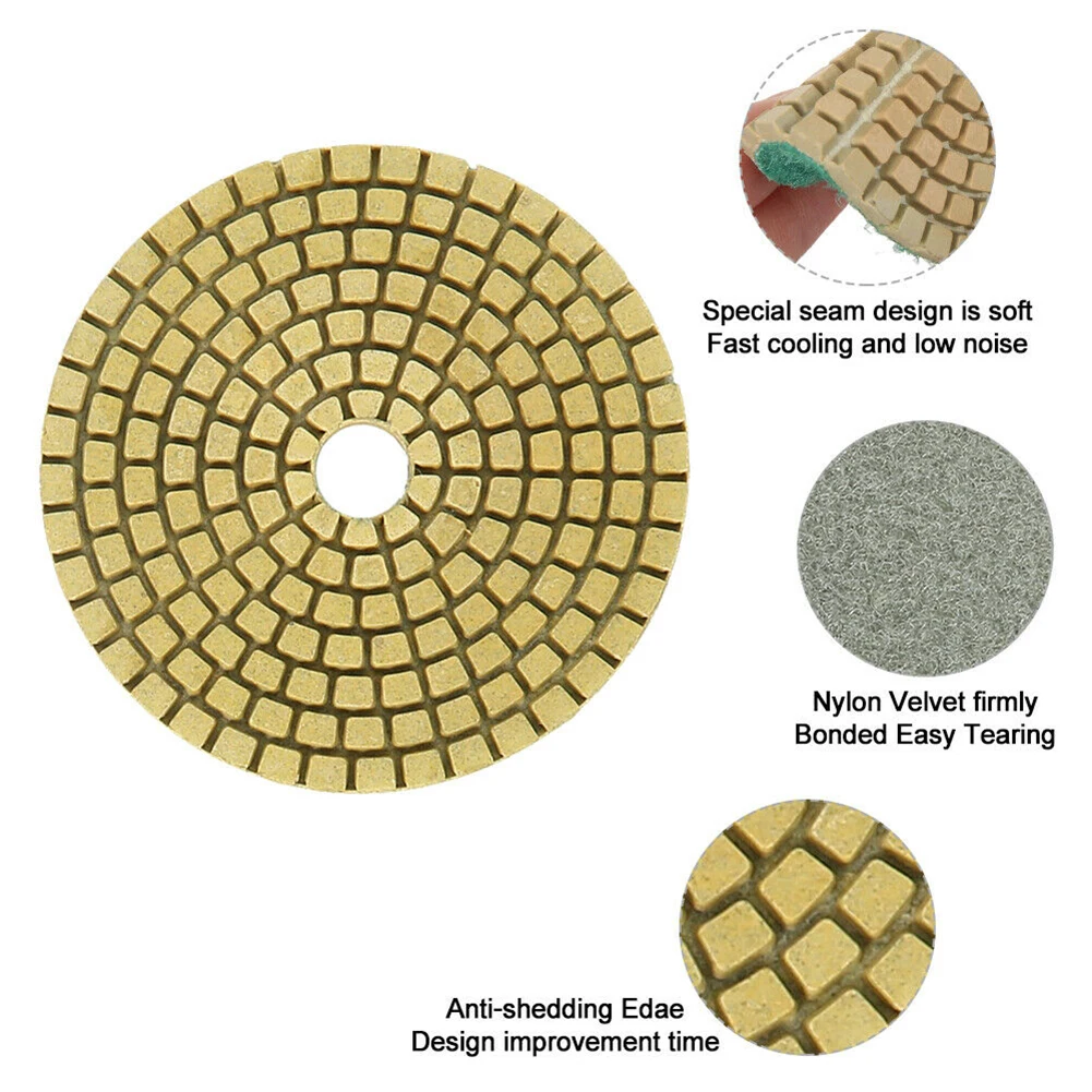 11PCS 3" 80mm Diamond Polishing Pads Grinder Disc Granite Marble Concrete Stone Fine Water Mill Sticky Disc M10+1 Connecting Rod
11PCS 3" 80mm Diamond Polishing Pads Grinder Disc Granite Marble Concrete Stone Fine Water Mill Sticky Disc M10+1 Connecting Rod