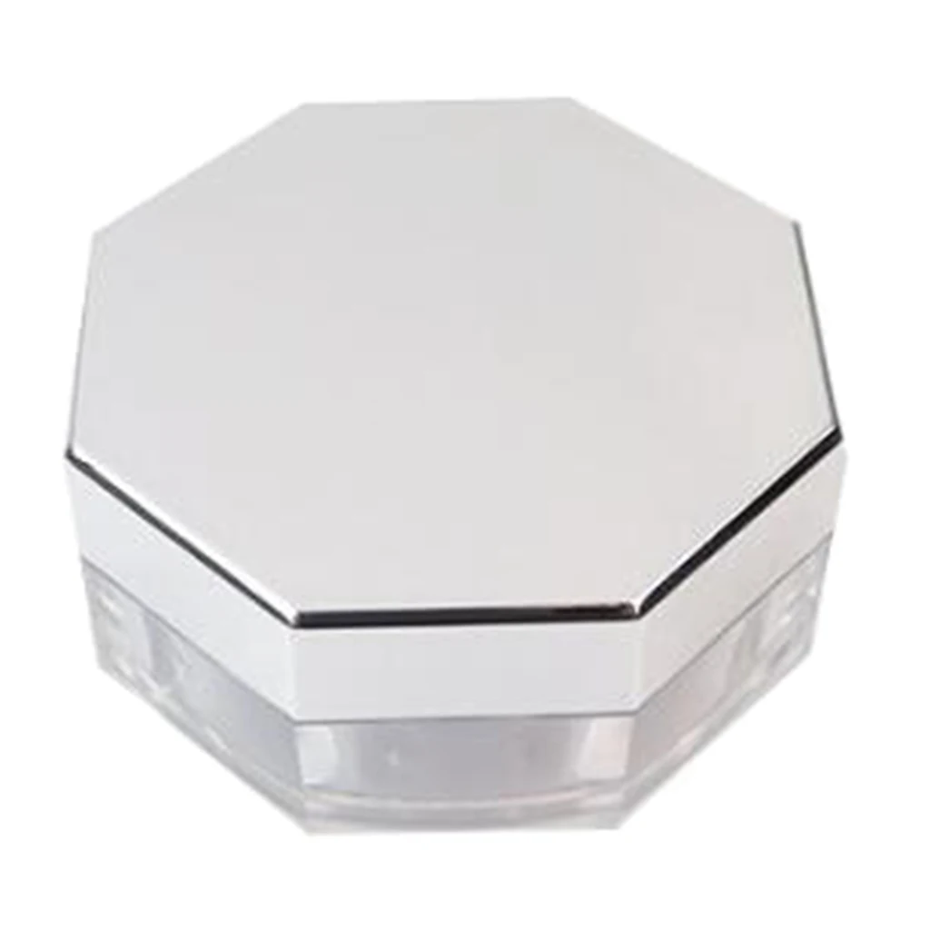 Empty powder compact, portable powder box with sieve for loose powder, blush, 
Empty powder compact, portable powder box with sieve for loose powder, blush,