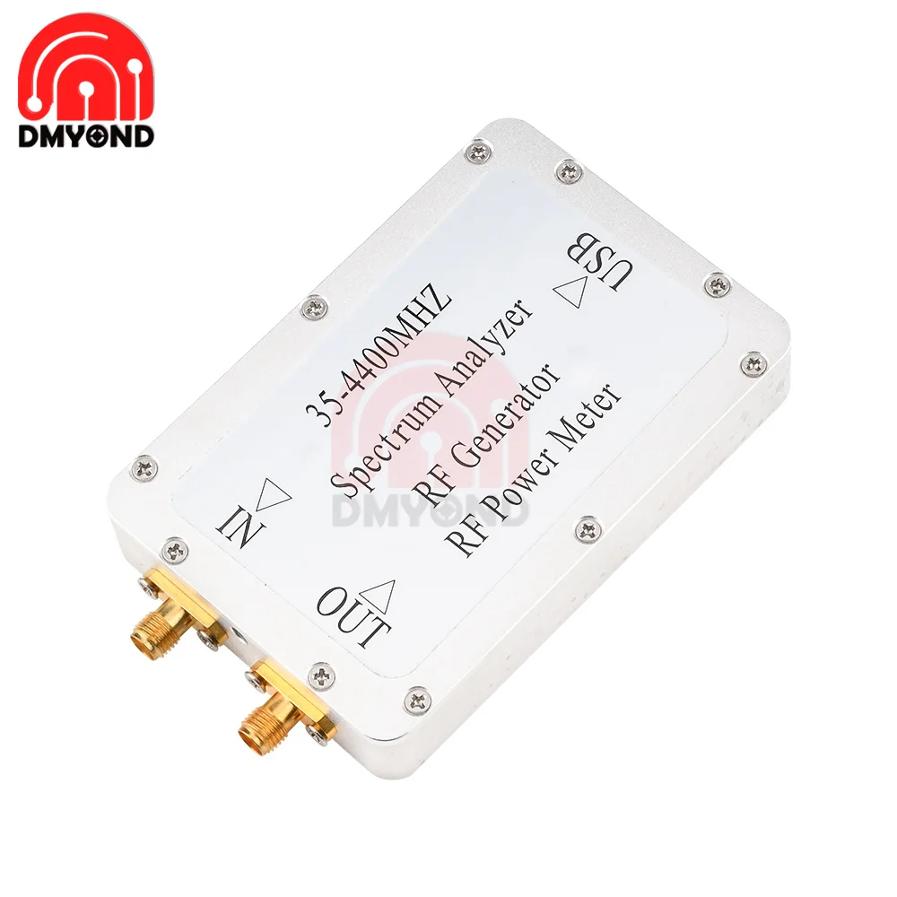 Free Shipping 35-4400MHz Spectrum Analyzer With Aluminum Alloy Shell Sweep Signal Source Power Meter With A USB Interface
Free Shipping 35-4400MHz Spectrum Analyzer With Aluminum Alloy Shell Sweep Signal Source Power Meter With A USB Interface