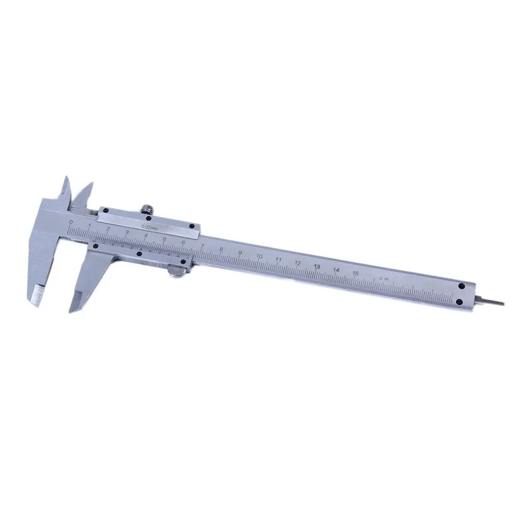 Practical Vernier Caliper 6" 0-150mm/0.02mm Metal Carbon Steel Calipers Gauge Micrometer Measuring Tools 2017 New Version
Practical Vernier Caliper 6" 0-150mm/0.02mm Metal Carbon Steel Calipers Gauge Micrometer Measuring Tools 2017 New Version