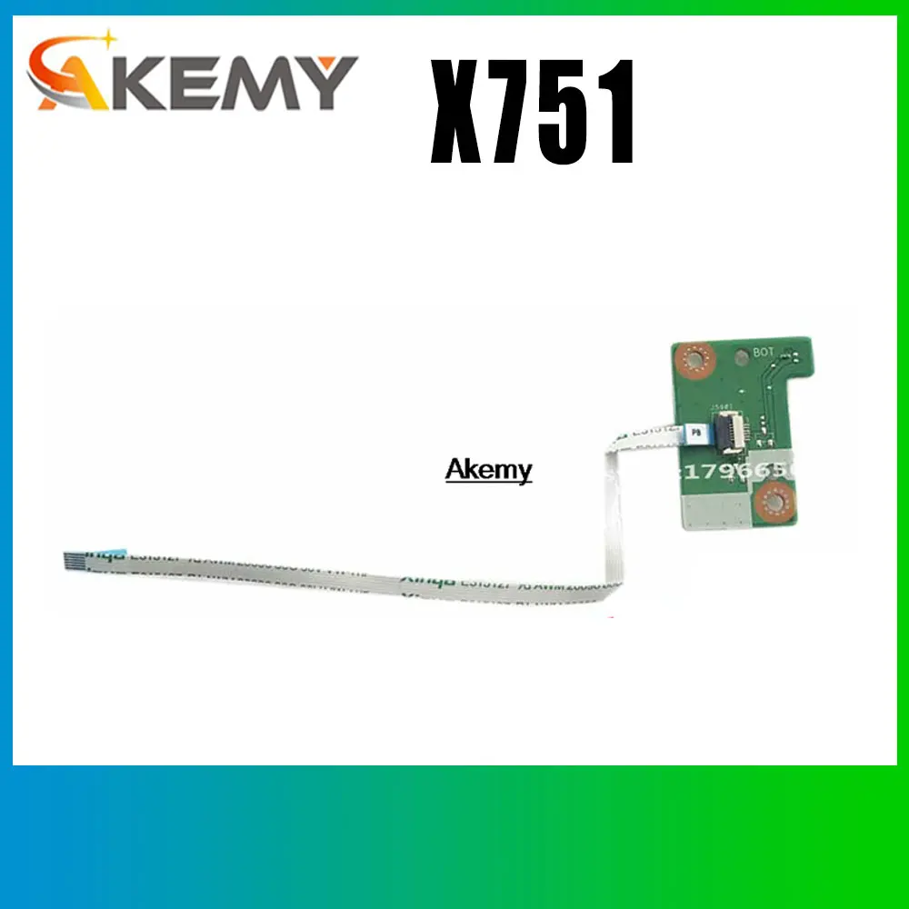 Оригинальный Для For Asus X751 X751M X751MD X751MJ X751MA K751M A751M Переключатель платы питания с кабелем
Оригинальный Для For Asus X751 X751M X751MD X751MJ X751MA K751M A751M Переключатель платы питания с кабелем