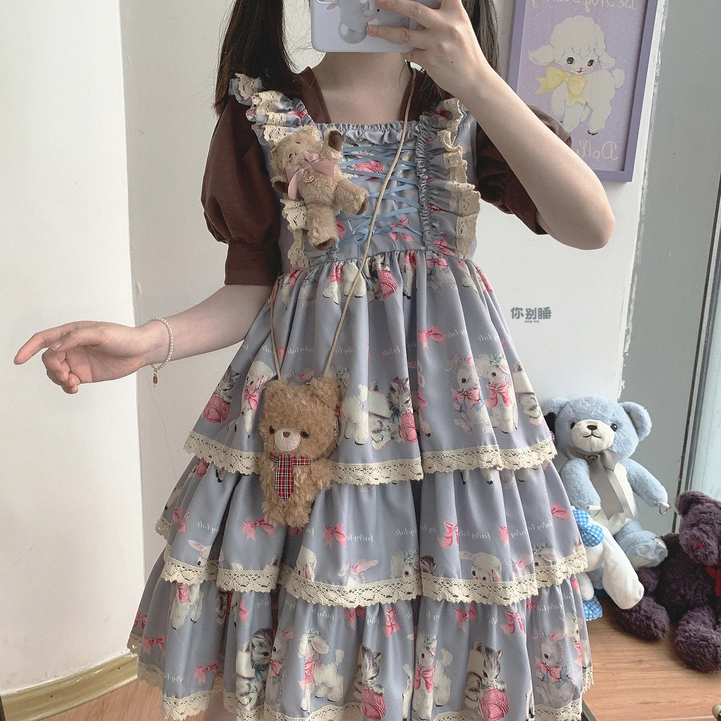 Sweet Cat Cute Girl Daily Cute Printing Lace Bowknot Cartoon Bandage Jsk Dress High Waist Victorian Dress Kawaii Girl Gothic
Sweet Cat Cute Girl Daily Cute Printing Lace Bowknot Cartoon Bandage Jsk Dress High Waist Victorian Dress Kawaii Girl Gothic