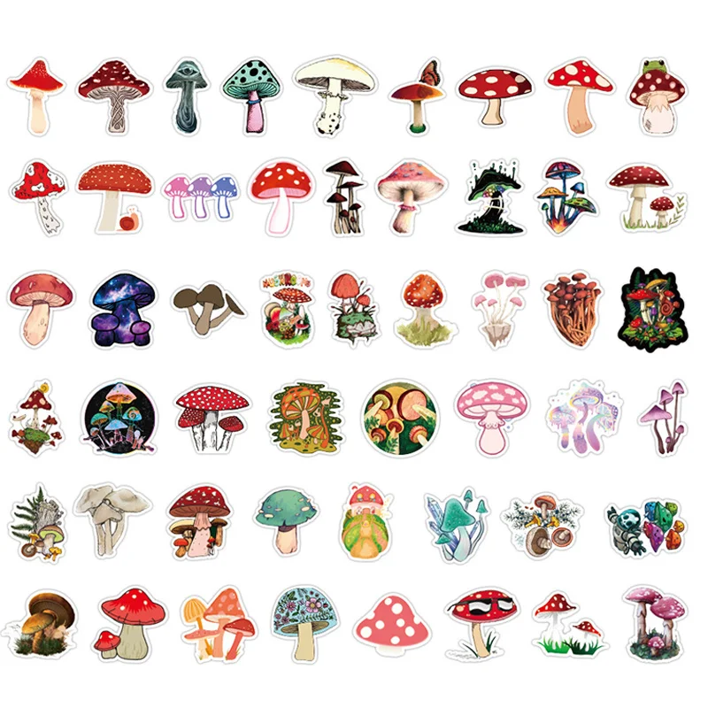 10/50pcs Color Mushroom Waterproof Sticker Children Gift DIY Skateboard Luggage Refrigerator Notebook Decal Sticker
10/50pcs Color Mushroom Waterproof Sticker Children Gift DIY Skateboard Luggage Refrigerator Notebook Decal Sticker