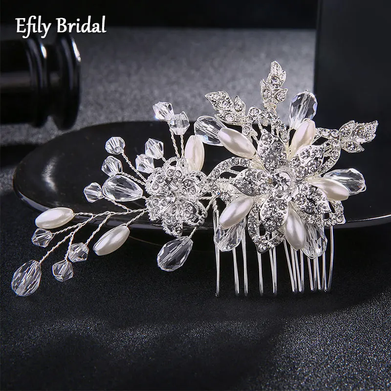Efily Wedding Hair Comb Rhinestone Hair Accessories for Women Bridal Headpiece Pearl Jewelry Luxury Party Bride Hairpiece Gift
Efily Wedding Hair Comb Rhinestone Hair Accessories for Women Bridal Headpiece Pearl Jewelry Luxury Party Bride Hairpiece Gift