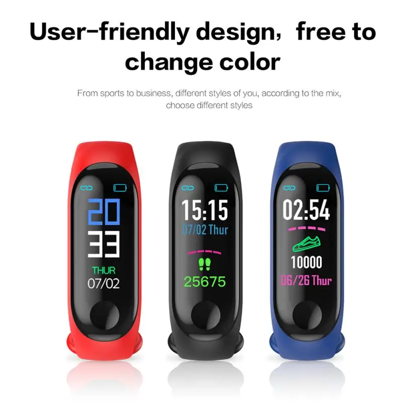 M3 Intelligent Electronic Bracelet Men And Women's Heart Rate Blood Pressure Smart Watch Waterproof Alarm Student Smart Clock
M3 Intelligent Electronic Bracelet Men And Women's Heart Rate Blood Pressure Smart Watch Waterproof Alarm Student Smart Clock
