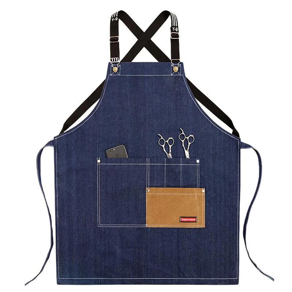 Cotton Apron Denim Men And Women Household Cleaning Cooking Canvas Printed Logo Coffee Shop Waiter Overalls Waist Custom-Made
Cotton Apron Denim Men And Women Household Cleaning Cooking Canvas Printed Logo Coffee Shop Waiter Overalls Waist Custom-Made