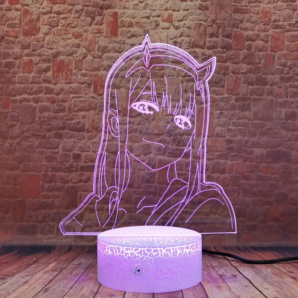 Ночной светильник Zero Two, модель фигурки аниме года, светодиодный ночник с 3D иллюзией, цветной, изменяющийся светильник, фигурки героев и игру...
Ночной светильник Zero Two, модель фигурки аниме года, светодиодный ночник с 3D иллюзией, цветной, изменяющийся светильник, фигурки героев и игру...
