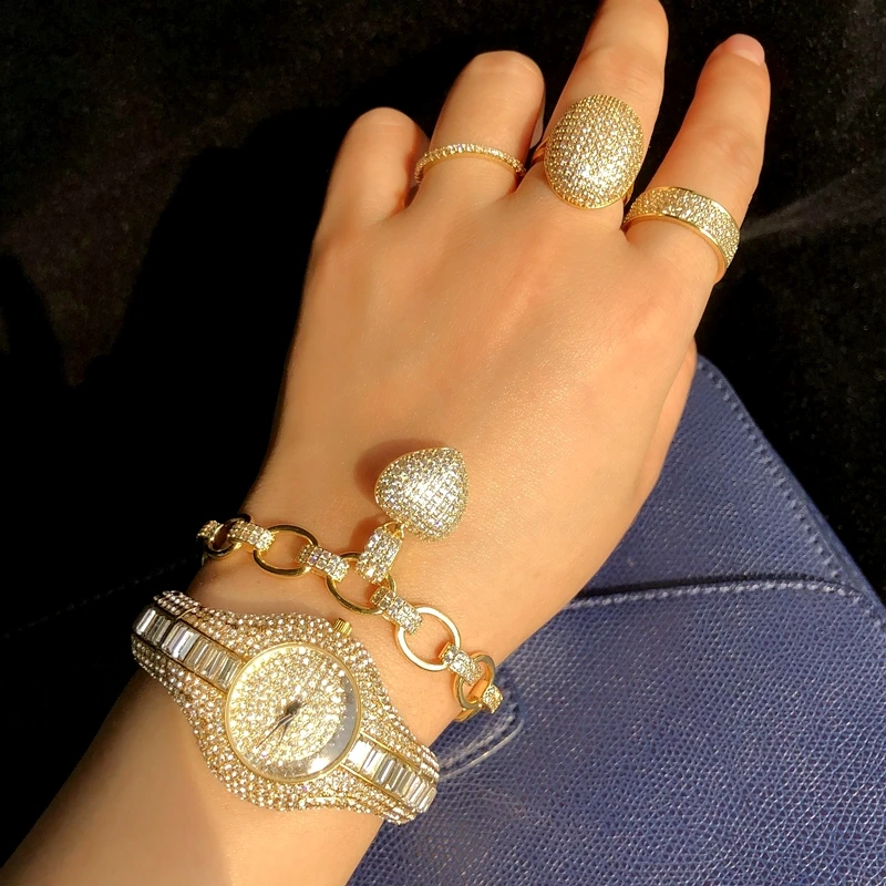 Women Watches Shockproof Waterproof Luxury Zircon Ladies Watch bracelets Quartz Rhinestone CrystalGold Color Wristwatch Gift CZ
Women Watches Shockproof Waterproof Luxury Zircon Ladies Watch bracelets Quartz Rhinestone CrystalGold Color Wristwatch Gift CZ