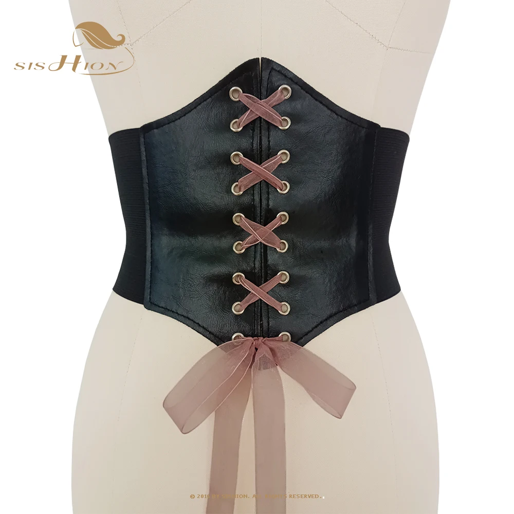 

SISHION Waist Trainer Corsets Slimming Shaper Belt Short Torso Underbust Corset Sexy Lace Up Bustiers & Corsets Women VD2631