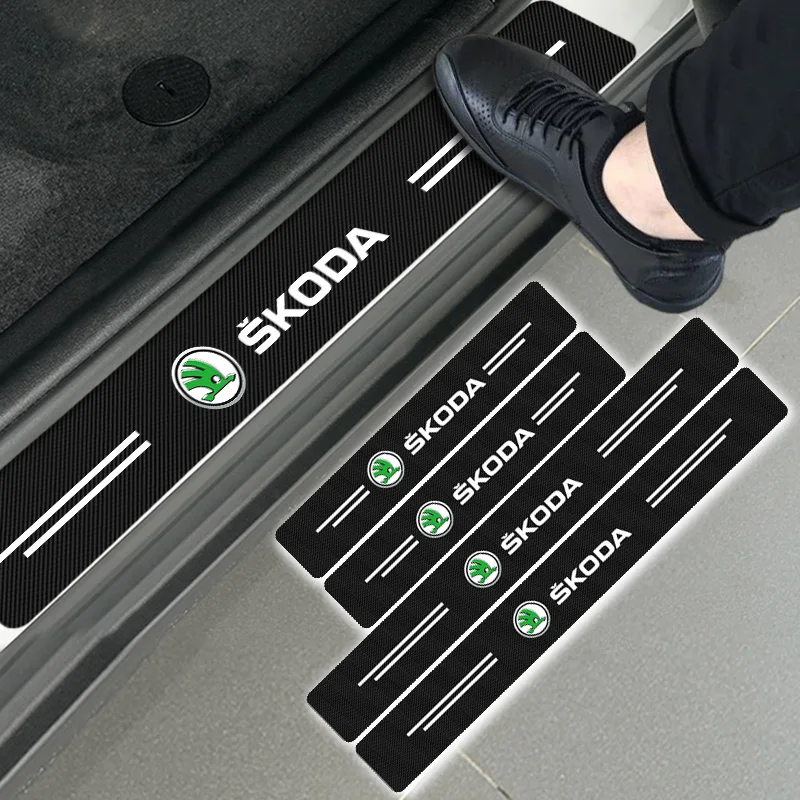 4pcs Car Carbon Fiber Sticker Auto Door Sill Protector Stickers for Skodas Logo Octavia 2 3 A7 Rapid Kodiaq Fabia Superb Kamiq
4pcs Car Carbon Fiber Sticker Auto Door Sill Protector Stickers for Skodas Logo Octavia 2 3 A7 Rapid Kodiaq Fabia Superb Kamiq