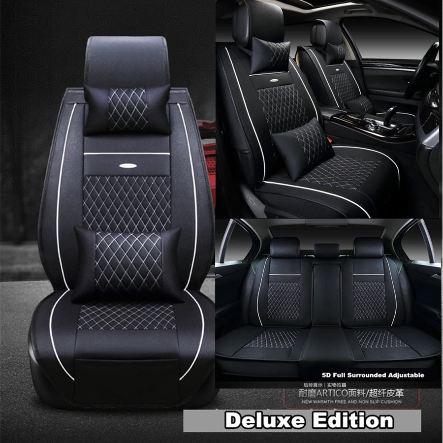 Universal Full Surround Car Seat Cover PU Leather for 5 Seats Protector with Pillows
Universal Full Surround Car Seat Cover PU Leather for 5 Seats Protector with Pillows
