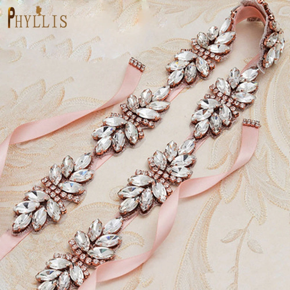 PHYLLIS D07 Wedding Dress Sash Applique Silver Rose Gold Diamond Belt for Wedding Fancy Belt for Girls Wedding Party Sashes 
PHYLLIS D07 Wedding Dress Sash Applique Silver Rose Gold Diamond Belt for Wedding Fancy Belt for Girls Wedding Party Sashes