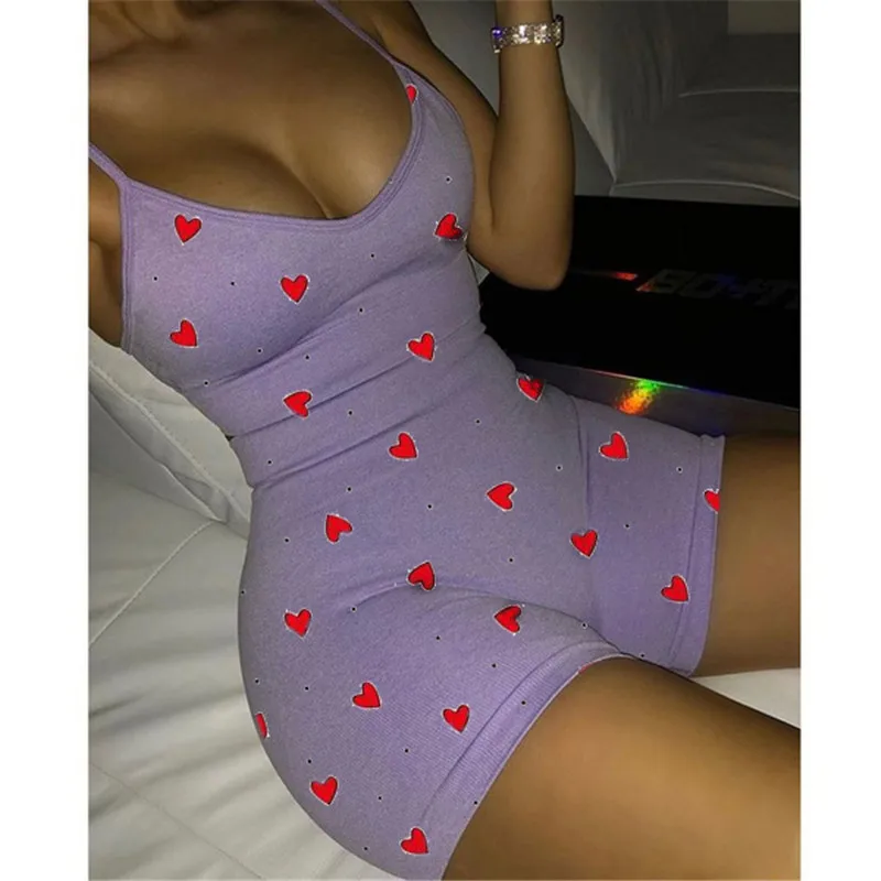Summer New Cute Sexy Heart Bodysuit Women Casual Club Deep V-neck Sleeveless Rompers Ladies Summer Bodycon Jumpsuits Female Y2k
Summer New Cute Sexy Heart Bodysuit Women Casual Club Deep V-neck Sleeveless Rompers Ladies Summer Bodycon Jumpsuits Female Y2k