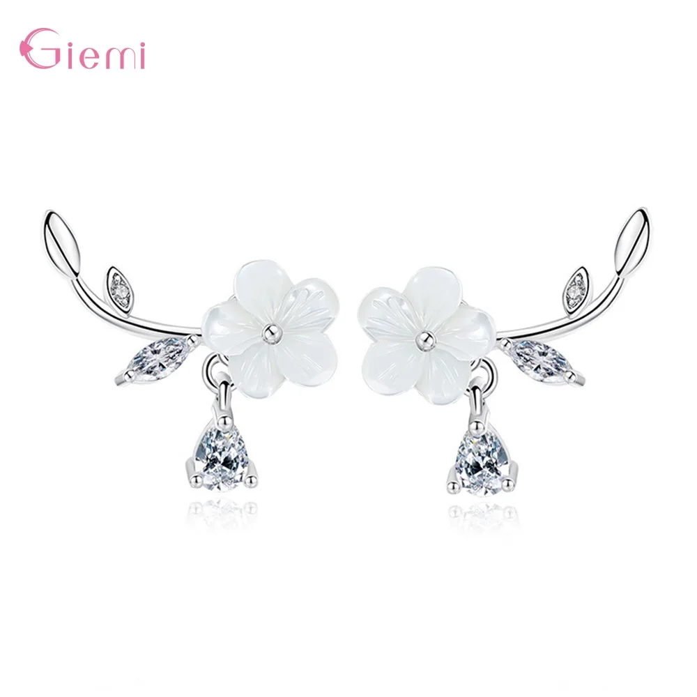 Fresh 925 Sterling Silver Shell Hand-carved Plum Blossom Stud Earrings For Women Girl Cubic Zircon Earring Jewelry
Fresh 925 Sterling Silver Shell Hand-carved Plum Blossom Stud Earrings For Women Girl Cubic Zircon Earring Jewelry