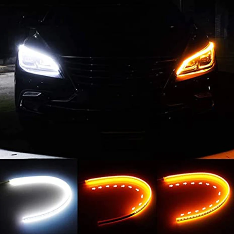 2pcs Car led DRL Daytime Running Light Strip 12v Waterproof 30cm 45cm 60cm Flexible Soft Tube Headlight Decorative Signal Lamp
2pcs Car led DRL Daytime Running Light Strip 12v Waterproof 30cm 45cm 60cm Flexible Soft Tube Headlight Decorative Signal Lamp