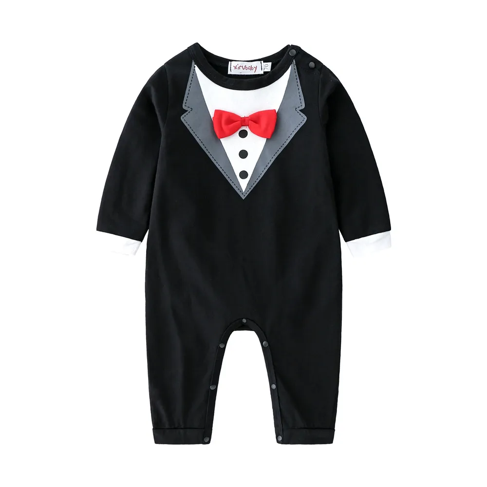 Coldker 2019 new long sleeve gentleman baby boys set white and black rompers for baby boys hot sale fashion baby clothes 
Coldker 2019 new long sleeve gentleman baby boys set white and black rompers for baby boys hot sale fashion baby clothes