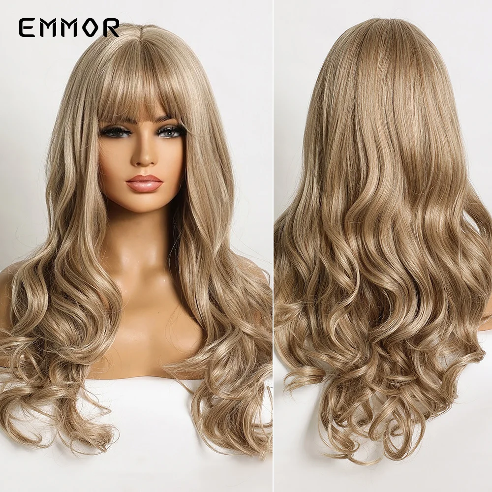 Emmor Long Water Wave Ombre Light Platinum Blonde Brown High Temperature Wigs for Black White Women Afro Cosplay Party Daily
Emmor Long Water Wave Ombre Light Platinum Blonde Brown High Temperature Wigs for Black White Women Afro Cosplay Party Daily