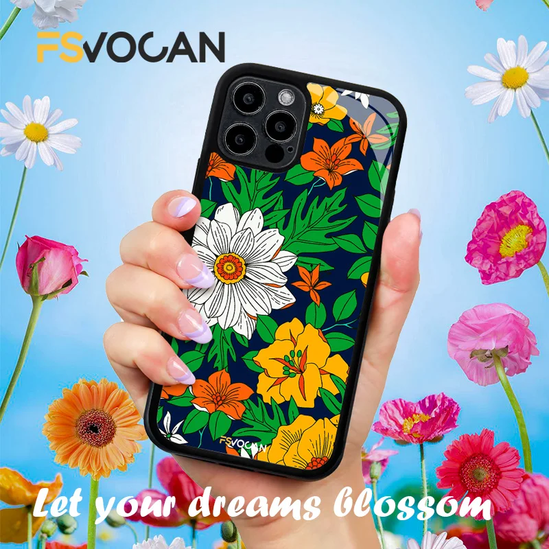 Flowers Phone Case For iPhone 11 12 ProMax 7 8 Plus X XR XS Pretty Summer Daisy Cover Floral Colorful Protection Silicone Fundas
Flowers Phone Case For iPhone 11 12 ProMax 7 8 Plus X XR XS Pretty Summer Daisy Cover Floral Colorful Protection Silicone Fundas