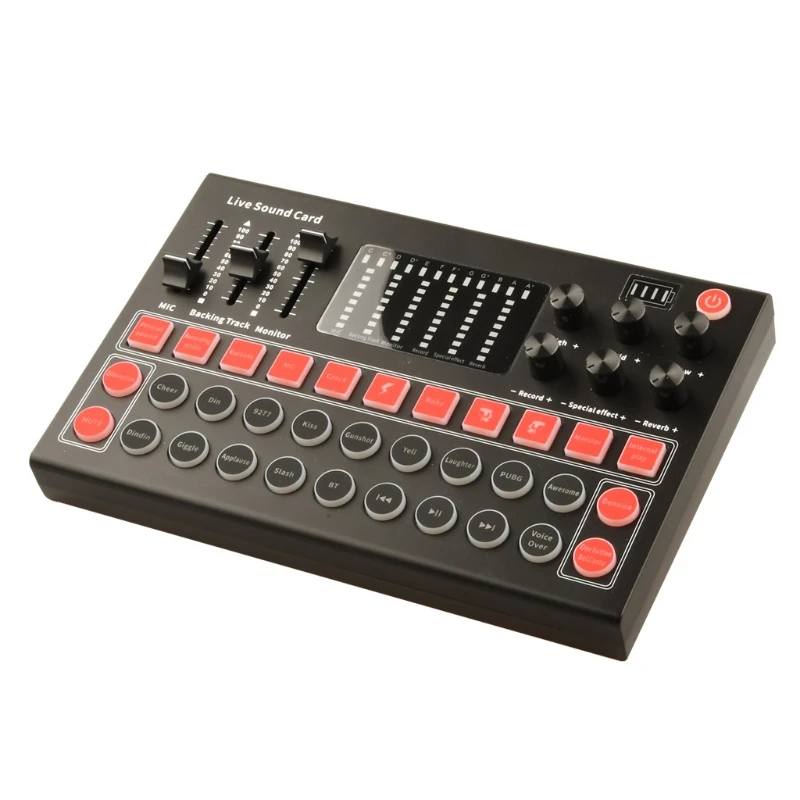 Microphone Sound Mixer Sound Card Audio Mixing M9 Sound Card Console Amplifier Computer Sound Adapter
Microphone Sound Mixer Sound Card Audio Mixing M9 Sound Card Console Amplifier Computer Sound Adapter