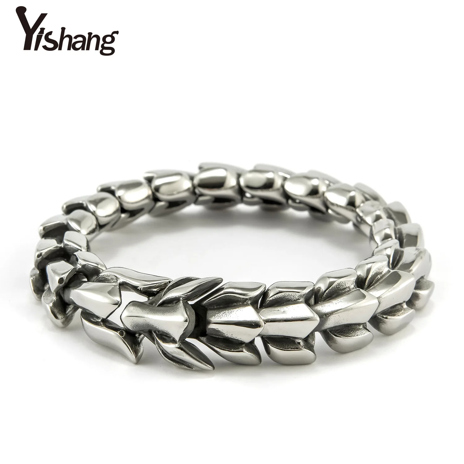 Hip-Hip Keel Chain Dragon Head Bracelets Stainless Steel Wristband Bracelet for Men Him Father Vintage Punk Jewelry 8.5Inch 
Hip-Hip Keel Chain Dragon Head Bracelets Stainless Steel Wristband Bracelet for Men Him Father Vintage Punk Jewelry 8.5Inch
