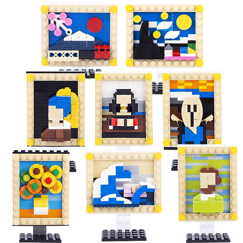 MOC World шедевр Строительные блоки мини пиксель искусство мозаика Классическая живопись Звездная ночь жемчуг девушка DIY Кирпичи игрушки для д...
MOC World шедевр Строительные блоки мини пиксель искусство мозаика Классическая живопись Звездная ночь жемчуг девушка DIY Кирпичи игрушки для д...