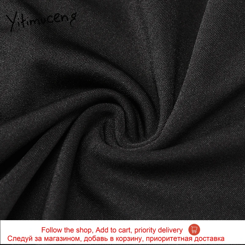 Yitimuceng Black Jumpsuit Women Cut Out Ties Crossed Bodysuits Bare Shoulder Fashion Clothes Short Skinny Romper 2021 Summer New
Yitimuceng Black Jumpsuit Women Cut Out Ties Crossed Bodysuits Bare Shoulder Fashion Clothes Short Skinny Romper 2021 Summer New