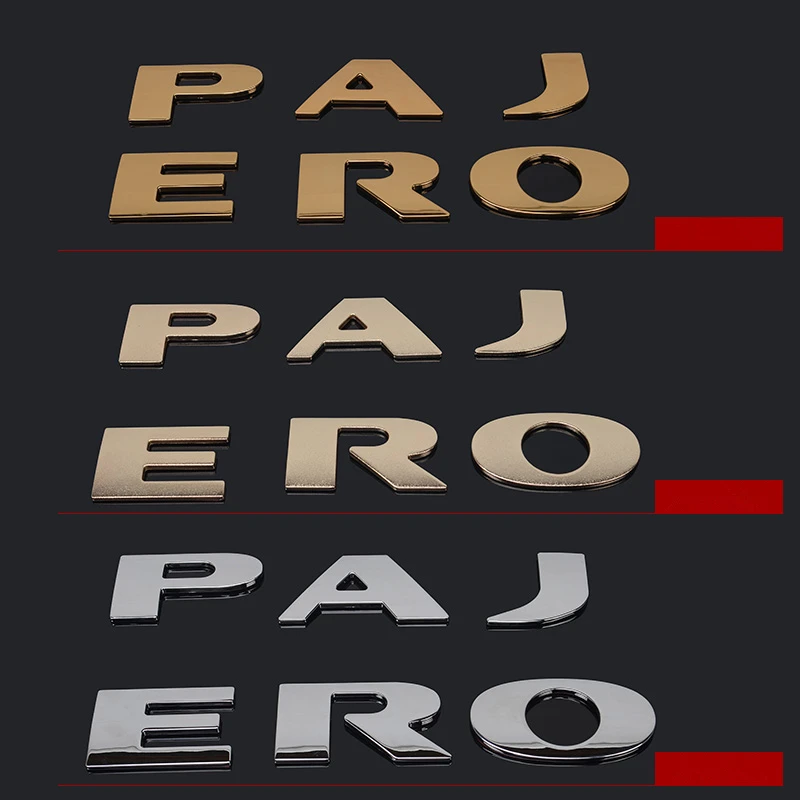 For Mitsubishi Pajero CAR ACCESSORIES Letters Hood Emblem Silver Chrome Plating Logo 3D Sticker Stainless Steel metal
For Mitsubishi Pajero CAR ACCESSORIES Letters Hood Emblem Silver Chrome Plating Logo 3D Sticker Stainless Steel metal