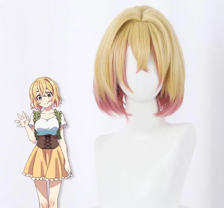 Парик для косплея аниме Nanami Mami, Короткие термостойкие волосы для девушки из аниме «Аренда девушки» + бесплатная шапочка для парика 
Парик для косплея аниме Nanami Mami, Короткие термостойкие волосы для девушки из аниме «Аренда девушки» + бесплатная шапочка для парика