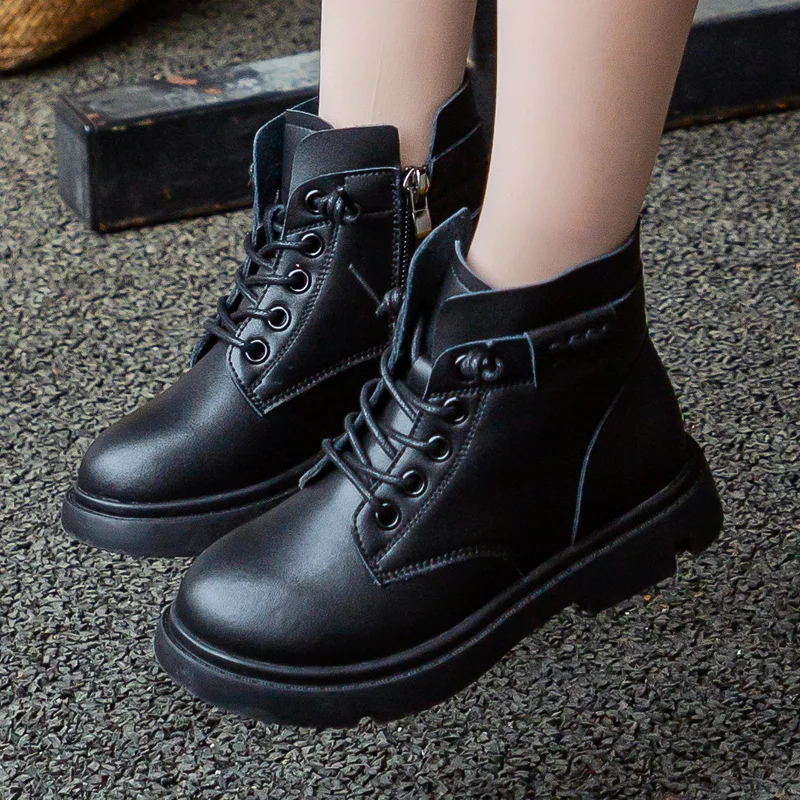 Children's shoes Geniune Leather single boots autumn and winter children's short boots cotton boots boys Martin boots British s
Children's shoes Geniune Leather single boots autumn and winter children's short boots cotton boots boys Martin boots British s