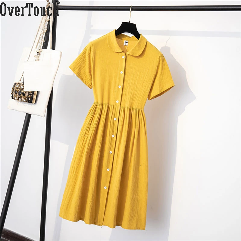 2021 Plus Size Summer Dress Women Linen Fashion Solid Elegant Casual Show Thin Cardigan Yellow Dress oversize 4XL 5XL
2021 Plus Size Summer Dress Women Linen Fashion Solid Elegant Casual Show Thin Cardigan Yellow Dress oversize 4XL 5XL