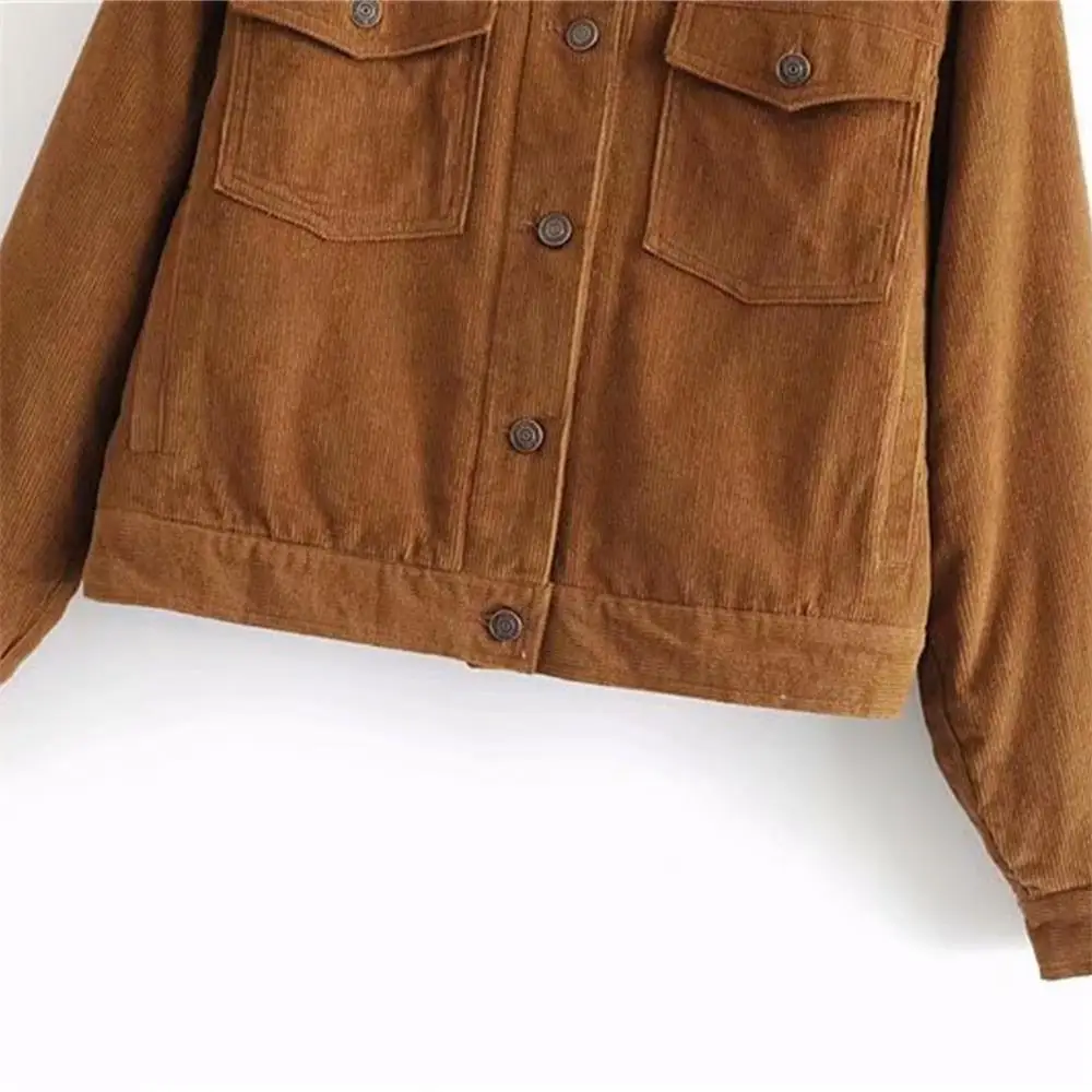 P&B2019 Autumn Women's Wear New Type Wool-lined Lamb-wool Jacket Loose Baitao Classic Retro Jacket Short Corduroy Jacket
P&B2019 Autumn Women's Wear New Type Wool-lined Lamb-wool Jacket Loose Baitao Classic Retro Jacket Short Corduroy Jacket