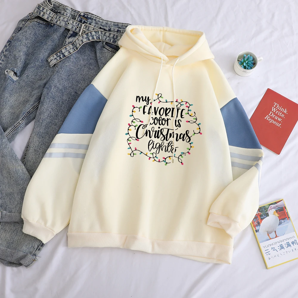 y2k Women's Hooded Sweatshirt Fleece Hit Color my-FAVORITE-color-is-Chrislmas-lights Letter Print Harajuku Hoodies Woman Clothes
y2k Women's Hooded Sweatshirt Fleece Hit Color my-FAVORITE-color-is-Chrislmas-lights Letter Print Harajuku Hoodies Woman Clothes