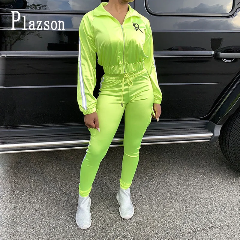New Women Autumn 2 Piece Set Reflective Webbing Casual Suit Two-Piece Sets Zipper Jacket Female Sweatshirt Tracksuit ropa mujer
New Women Autumn 2 Piece Set Reflective Webbing Casual Suit Two-Piece Sets Zipper Jacket Female Sweatshirt Tracksuit ropa mujer