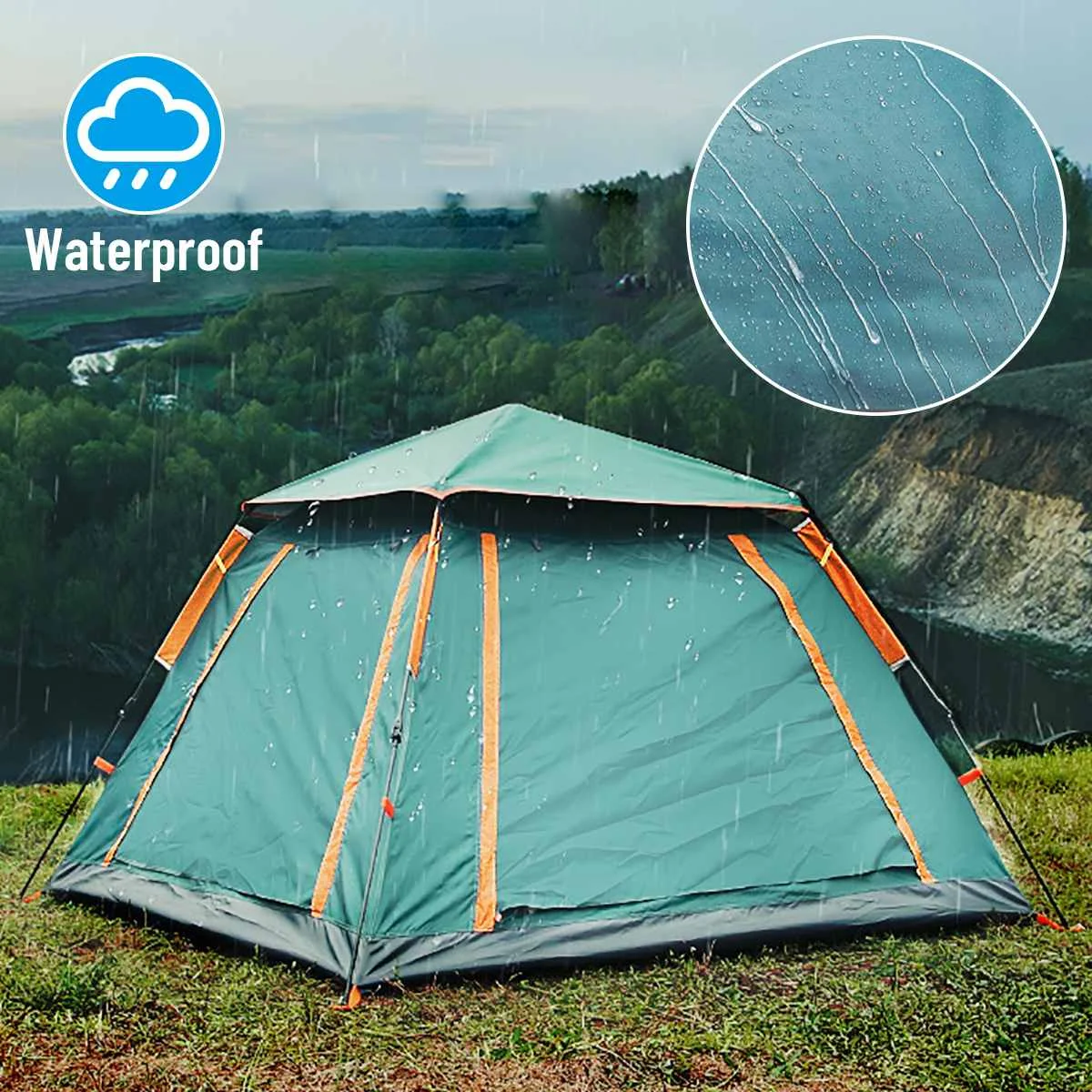Tent Ultralight 8 Persons Camping Hiking Outdoor Tent 210T Oxford Cloth Waterproof Fabric
Tent Ultralight 8 Persons Camping Hiking Outdoor Tent 210T Oxford Cloth Waterproof Fabric