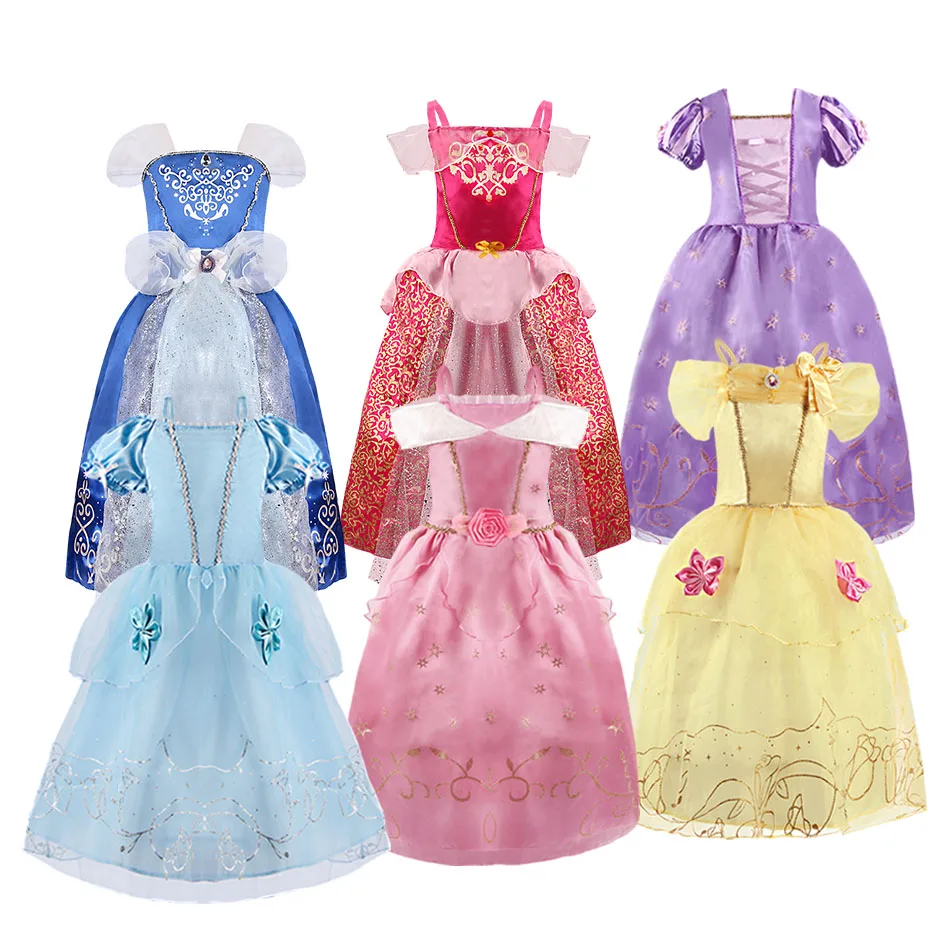 2-8 Years Girl Birthday Party Costume Kids Rapunzel Cinderella Sleeping Beauty Aurora Belle Dress Fancy Girl Christmas Costume 
2-8 Years Girl Birthday Party Costume Kids Rapunzel Cinderella Sleeping Beauty Aurora Belle Dress Fancy Girl Christmas Costume
