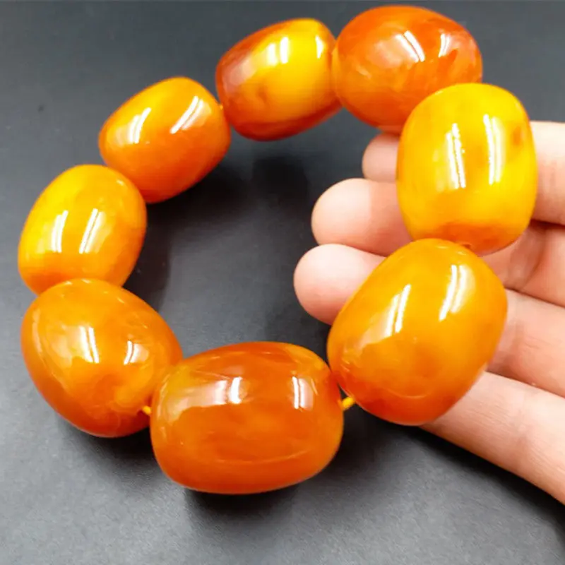 Large Beeswax Bracelet Yellow Chicken Grease Beeswax Barrel Shaped Bead Bracelet Beeswax Cylindrical Bracelet
Large Beeswax Bracelet Yellow Chicken Grease Beeswax Barrel Shaped Bead Bracelet Beeswax Cylindrical Bracelet