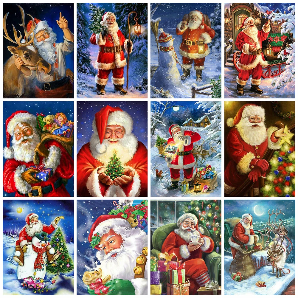 HUACAN 5d Diamond Painting Santa Claus Home Decor Full Square Diamond Embroidery Christmas Mosaic Winter Picture Handmade Gift
HUACAN 5d Diamond Painting Santa Claus Home Decor Full Square Diamond Embroidery Christmas Mosaic Winter Picture Handmade Gift