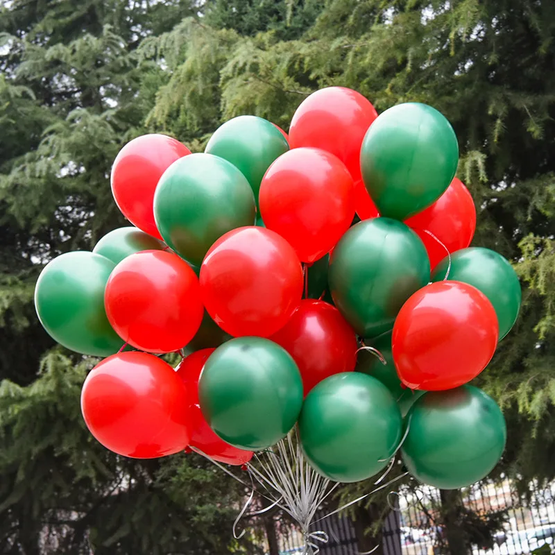 100Pcs/pack Green Red Balloons for Christmas Decorations 5/10/12inch Dark Green Red Latex Air Balloon for Party Decor Supplies
100Pcs/pack Green Red Balloons for Christmas Decorations 5/10/12inch Dark Green Red Latex Air Balloon for Party Decor Supplies
