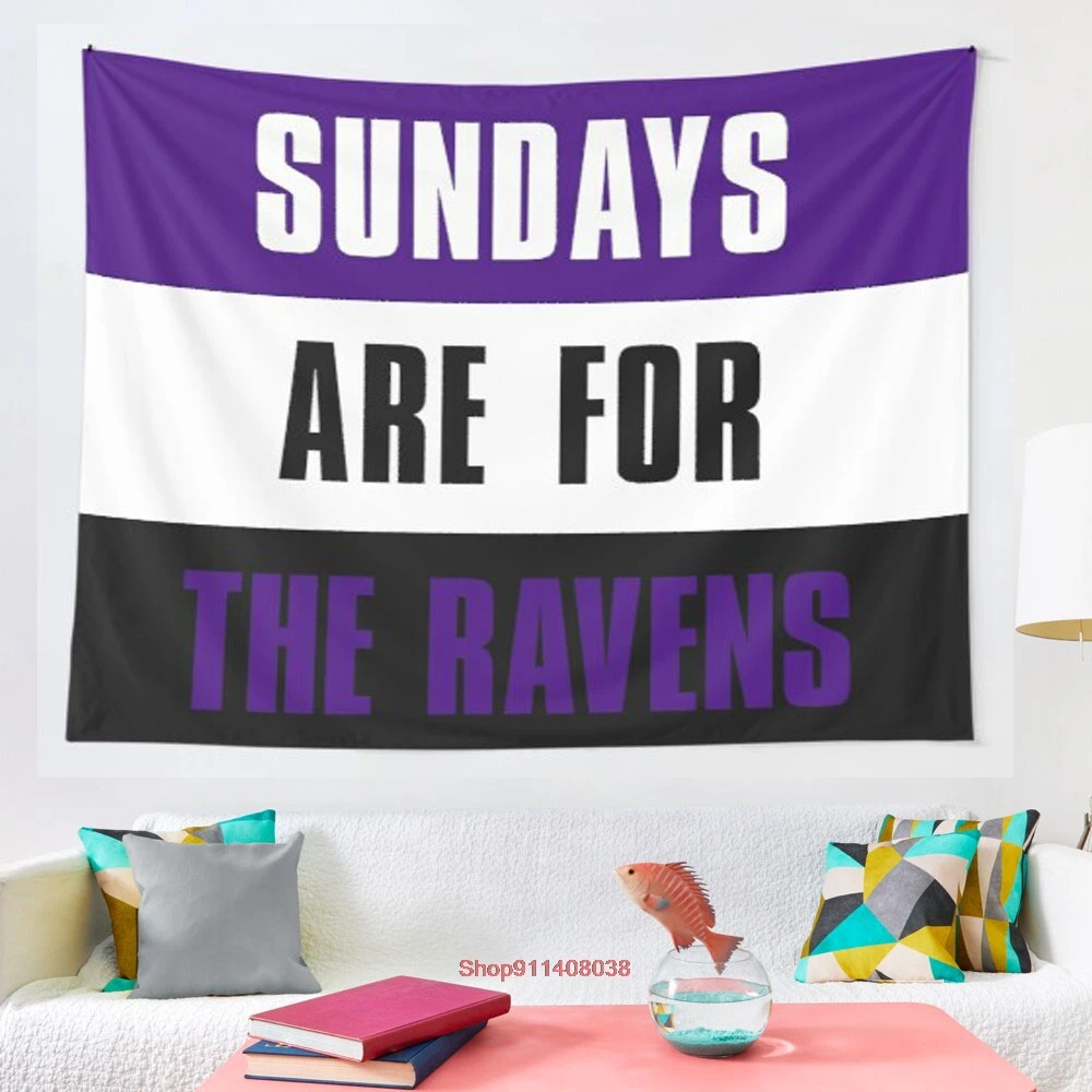Sundays are for The Ravens Baltimore Raven tapestry Wall Hanging Tapestries for Living Room Bedroom Decor
Sundays are for The Ravens Baltimore Raven tapestry Wall Hanging Tapestries for Living Room Bedroom Decor