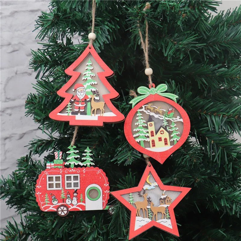 New Year 2022 Creative Light Christmas Tree Decorations Hanging Pendant Wooden Ornamen Christmas Decorations for Home Navidad
New Year 2022 Creative Light Christmas Tree Decorations Hanging Pendant Wooden Ornamen Christmas Decorations for Home Navidad