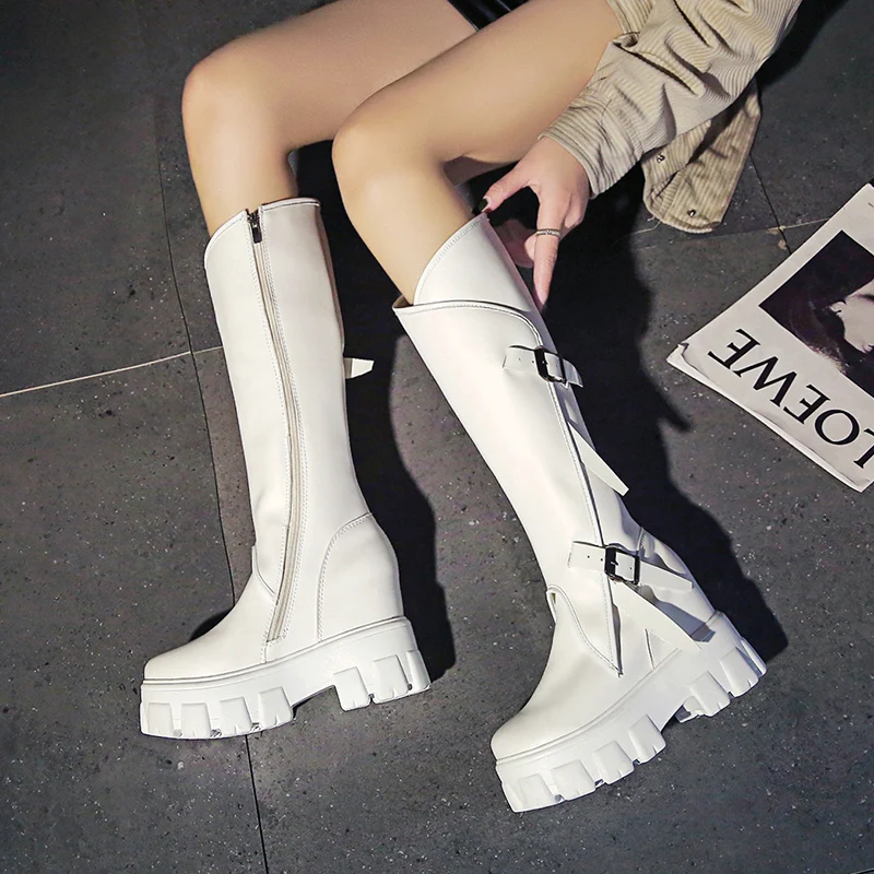 Autumn and winter single boots new versatile heavy bottomed boots with increased Knights' boots
Autumn and winter single boots new versatile heavy bottomed boots with increased Knights' boots