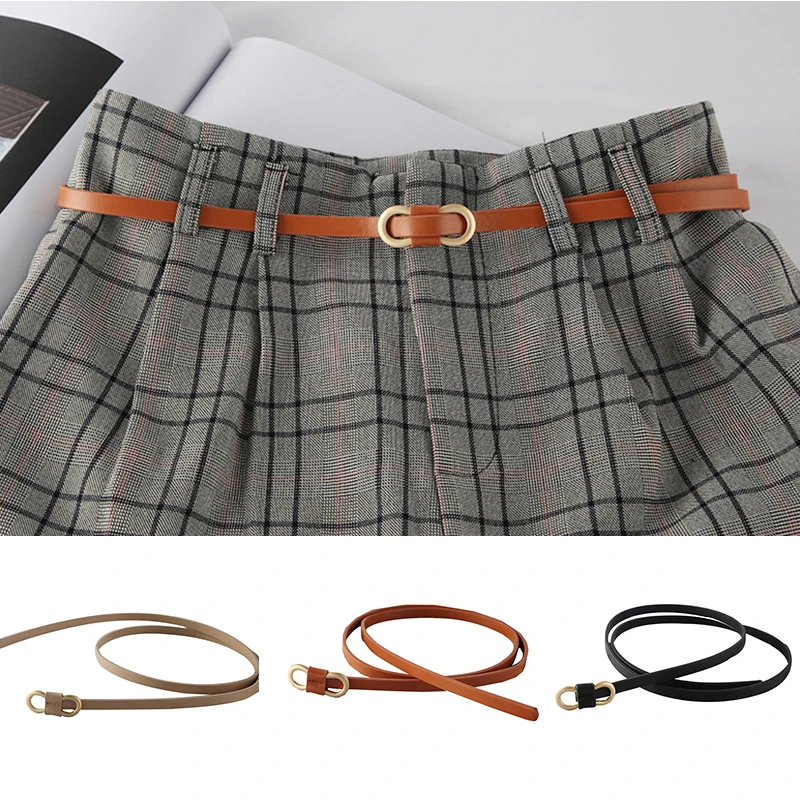 Fashion Leather Thin Belt For Women All-match Buckle Knotted Waist Strap Ladies Dress Belt Fashion Coat Sweater Female Waistband
Fashion Leather Thin Belt For Women All-match Buckle Knotted Waist Strap Ladies Dress Belt Fashion Coat Sweater Female Waistband