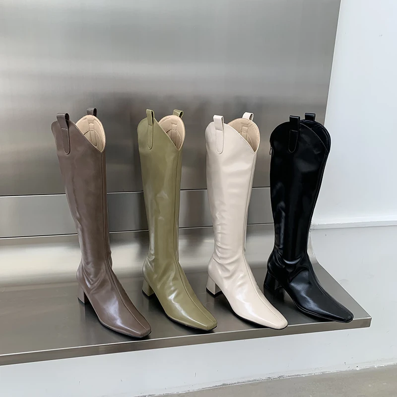 Fashion Women Knee High Boot Round Toe Black/Beige/Green/Khaki Flats Mid Heels Stretch Martin Boots Knight Boots Woman Size 39
Fashion Women Knee High Boot Round Toe Black/Beige/Green/Khaki Flats Mid Heels Stretch Martin Boots Knight Boots Woman Size 39